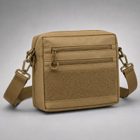 Мужская тактическая сумка EDC Cordura 600D, сумка для патчей 25×20×5,5см койот