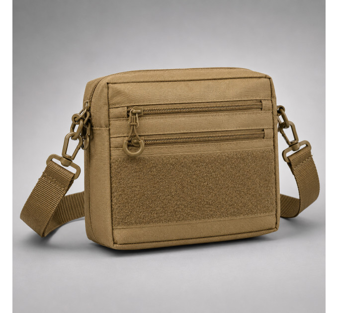 Чоловіча тактична сумка EDC Cordura 600D, сумка для патчів 25×20×5,5см койот