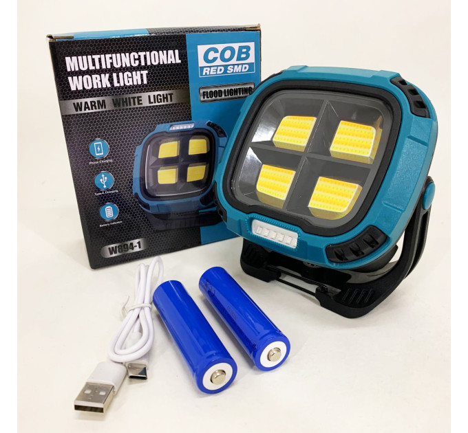 Кемпинговый фонарь с 4 COB и 5 SMD светодиодами с функцией Power bank