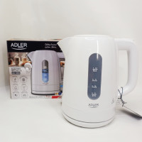 Электрочайник Adler AD 1л 2200Вт White
