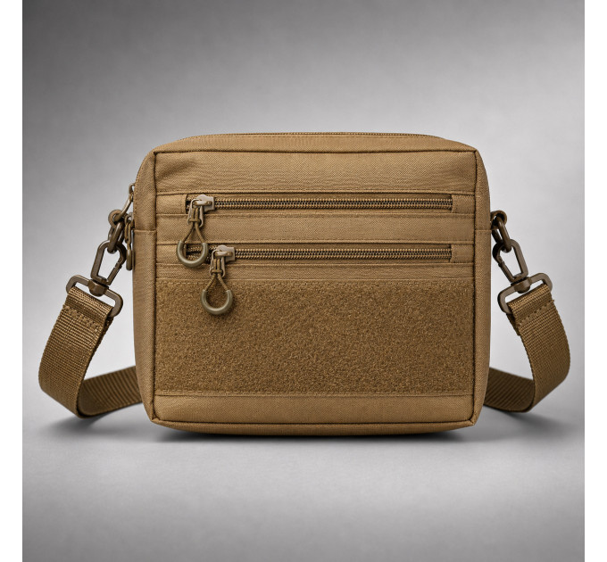 Чоловіча тактична сумка EDC Cordura 600D, сумка для патчів 25×20×5,5см койот
