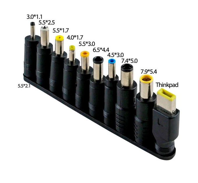 Кабель живлення для ноутбука з перехідниками 10в1 65W USB Type-C Адаптер для ноутбука від повербанка