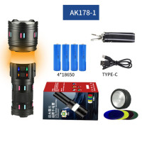 Фонарь AK178-1 PM60-TG+COB, 4x18650