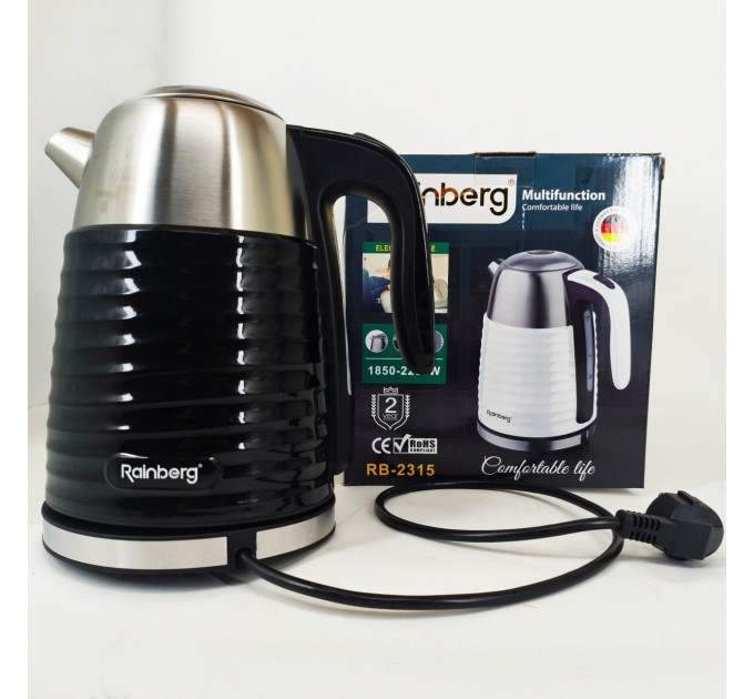 Чайник электрический Rainberg RB-2315 1.8л 2200Вт Black