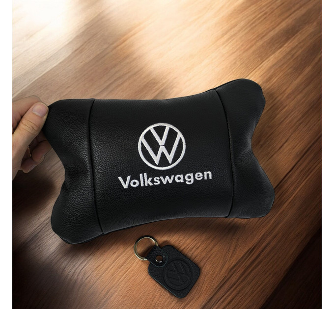 Шкіряна подушка на підголівник Volkswagen – ортопедична для авто