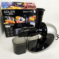 Соковитискач шнековий для цитрусових фруктів та овочів Adler AD 4130 домашній електричний на 150Вт
