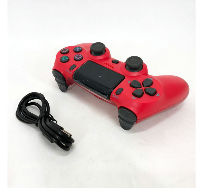 Джойстик DOUBLESHOCK для PS 4, бездротовий ігровий геймпад PS4/PC акумуляторний джойстик. Колір: червоний