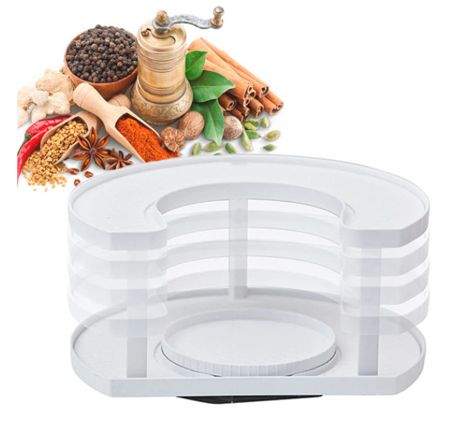 Спецовница Spice Spinner Two-Tiered Spice Organizer, Поворотная подставка для специй, Карусель для специй