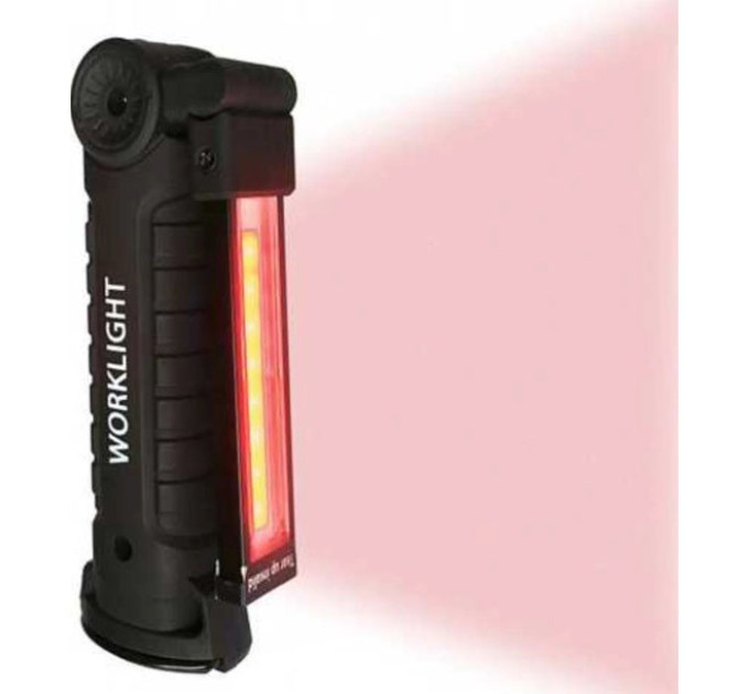 Ліхтар кемпінг W51-SMD+COB, поворот на 180º+180º, магніт, затискач, гак для підвісу, вбудований акумулятор