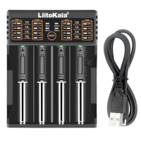 Зарядний пристрій LiitoKala Lii-402 Type-C для акумуляторів 18650, 26650, AA, AAA універсальний зарядник