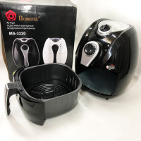 Аерофритниця Мультипіч Аерогриль Domotec MS-3220 1300Вт 4.5л Безмасляна з Таймером Black