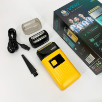 Електробритва портативна чоловіча VGR V-357 професійна бритва Шейвер Yellow