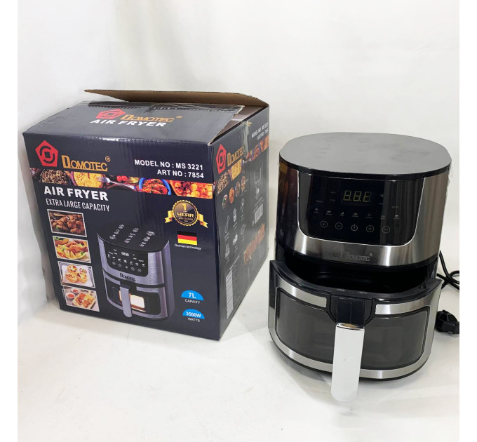 Аэрофритюрница для жарки без масла Domotec MS-3221 3500 Вт 7 л