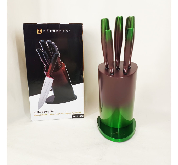Набір ножів Edenberg EB-11022, 6 предметів Brown