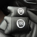 Набор подушек Fiat из натуральной кожи + вышивка логотипа и кожаный брелок в подарок