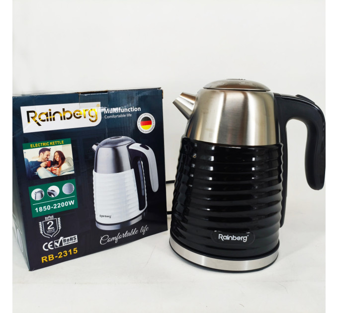 Чайник электрический Rainberg RB-2315 1.8л 2200Вт Black