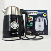 Чайник електричний з датчиком температури Rainberg RB-2314 Black