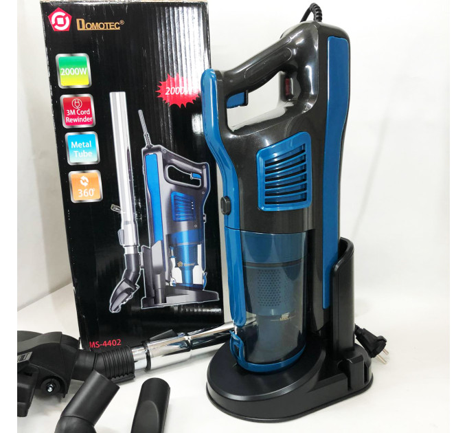 Ручний колбовий пилосос без мішка Domotec MS-4402 220 V якісний та надійний