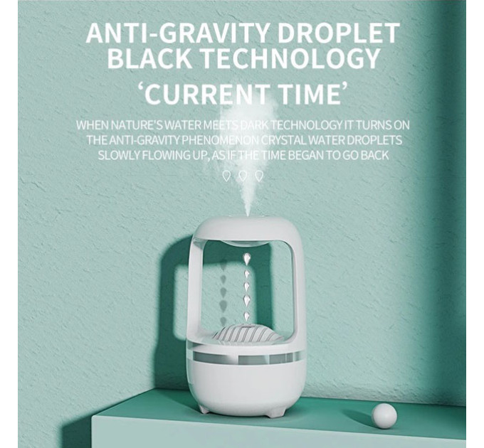 Зволожувач повітря ультразвуковий DROP HUMIDIFIER AND-199, левітуючий розпилювач для спальні, будинки, готелі