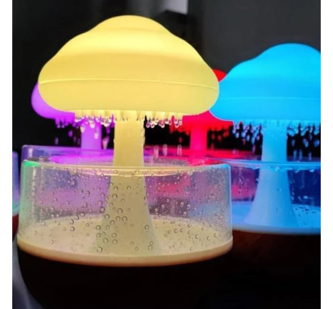 Ночник-увлажнитель с эффектом дождя Cloud Rain Humidifier, Аромадиффузор увлажнитель воздуха для дома