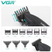 Профессиональный набор для стрижки волос VGR V-640 аккумуляторный Barber Combo PREMIUM. Цвет: черный