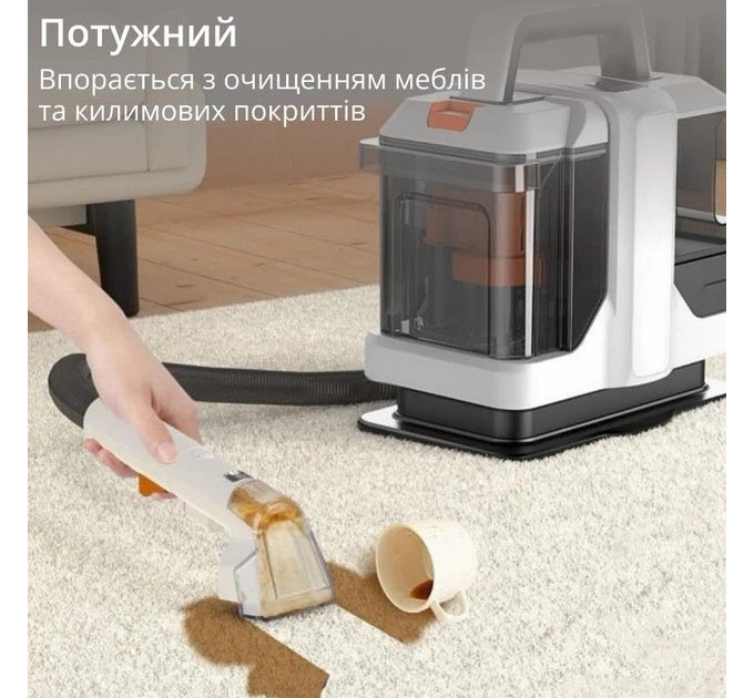 Миючий пилосос для чищення килимів, диванів, салона авто Domotec MS-4415 4200Вт 1080мл
