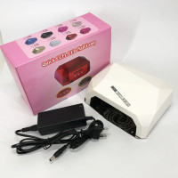 Сушилка для ногтей UV LAMP CCF+LED, Сушилка обычного ногтей, Портативная сушилка для ногтей. Цвет: белый