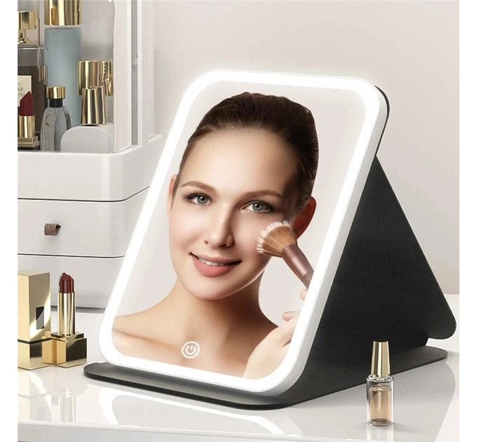 Дзеркало з LED підсвічуванням makeup mirror Black
