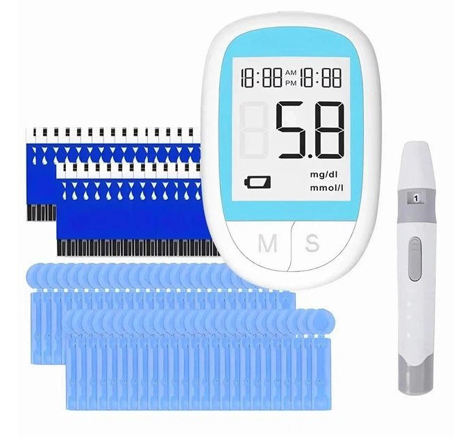 Глюкометр електронний Blood Glucose Meter BGM503 вимірювач рівня цукру в крові портативний