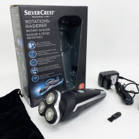 Електробритва для чоловіків роторна Silver Crest SRR 3.7 C3 акумуляторна