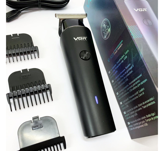 Аккумуляторный триммер для для стрижки волос VGR V-933, Триммер набор для стрижки волос и для бритья