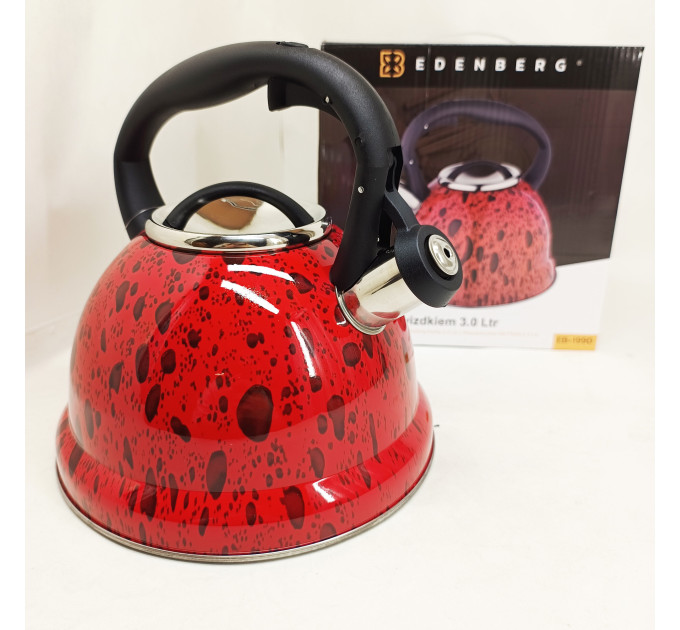 Чайник со свистком Edenberg EB-1990 3л Red