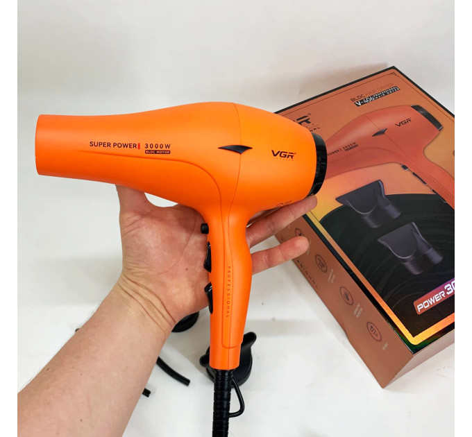Фен VGR V-406 ORANGE 3000Вт