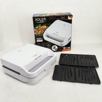 Бутербродниця Adler AD 3070 2в1 1100Вт White