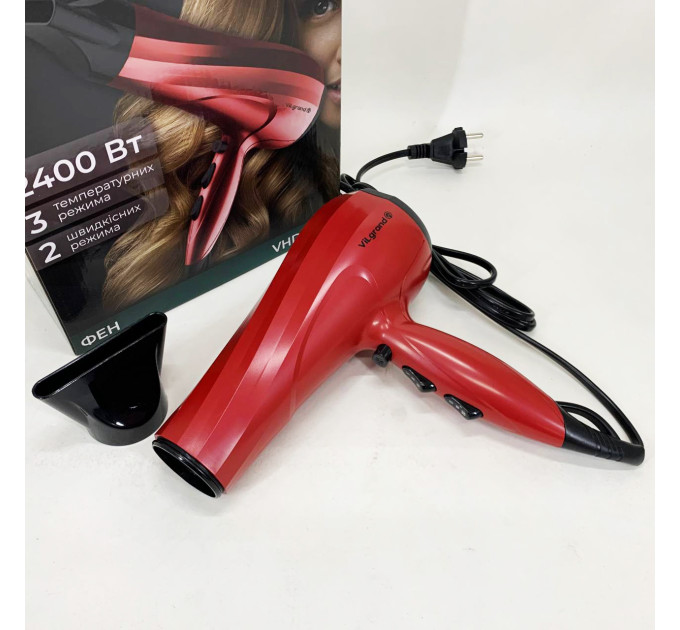 Фен Vilgrand VHD-2430 Колір: червоний