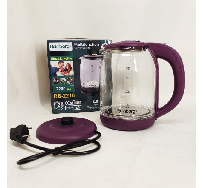 Електрочайник Rainberg RB-2218 3200Вт 2л Purple