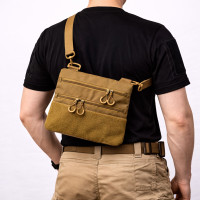 Тактична сумка через плече з панеллю для патчів Cordura койот