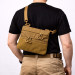 Тактична сумка через плече з панеллю для патчів Cordura койот
