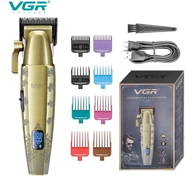 Акумуляторна машинка для стрижки VGR V-036