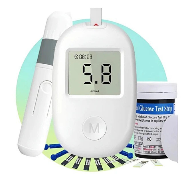 Глюкометр Glucose Meter GLM-76 с тест-полосками 50 шт – прибор для измерения сахара в крови
