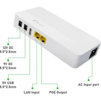 Безперебійник (UPS) для WI-Fi роутера WGP POE04 8800mAh (32.56WH) 18W підтримує 9/12V до 10 годин автономної роботи