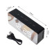 Настільний годинник-будильник Adler AD 1189 Black з термометром, LED-підсвіткою та USB-живленням