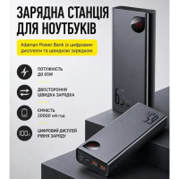 Павербанк 20000 mAh 65W для ноутбука зі швидкою зарядкою Power Bank Baseus Портативний зарядний пристрій