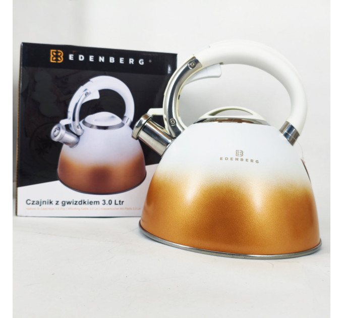 Чайник Edenberg EB-8865 зі свистком 3л White