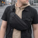 Чоловіча/жіноча бананка з Cordura 1000D, чорна, 3 відділення, водовідштовхувальна