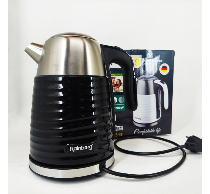 Чайник электрический Rainberg RB-2315 1.8л 2200Вт Black