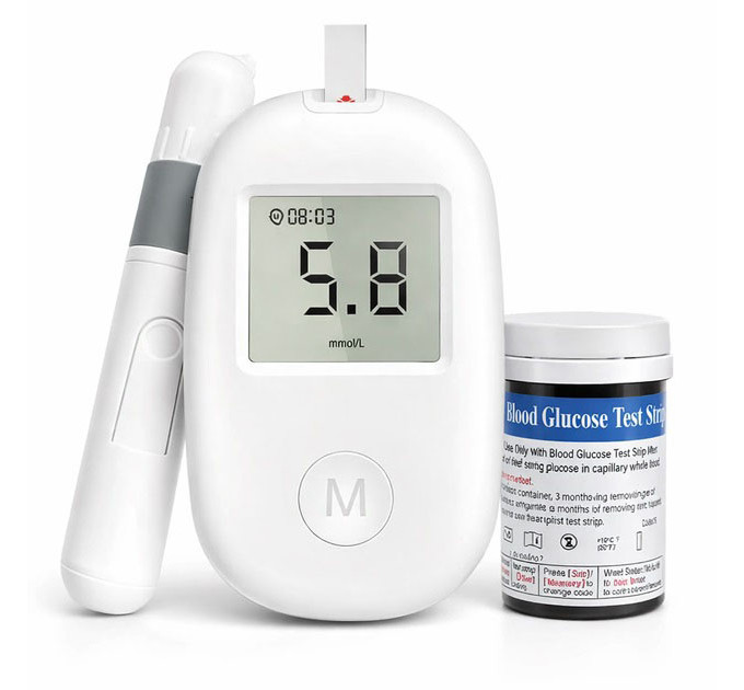 Глюкометр Glucose Meter GLM-76 с тест-полосками 50 шт – прибор для измерения сахара в крови