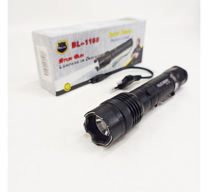 Тактический фонарик электрошокер отпугиватель BAILONG BL-1158