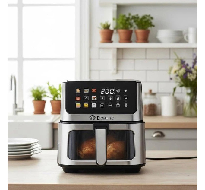 Аэрофритюрница Domotec Air Fryer MS-3224 сенсорное управление 12л 4500Вт