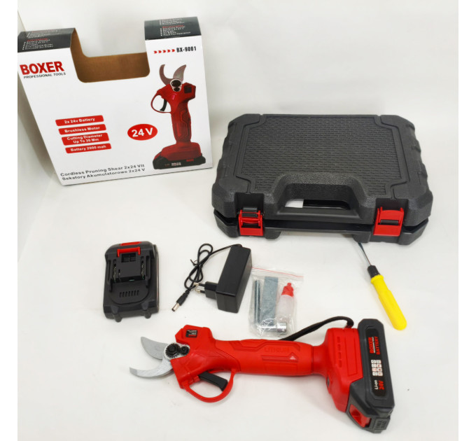 Секатор акумуляторний Boxer BX-9001 2 АКБ 24В